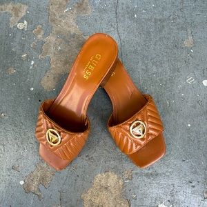 Guess Tameli Brown Sandals Size 8